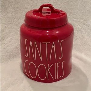 Rae Dunn Santa’s Cookies canister